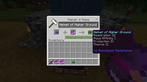 helmet enchantments